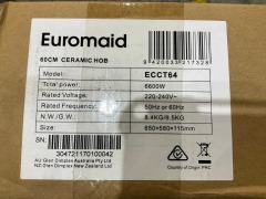 Euromaid Eclipse 600mm 4 Zone Ceramic Cooktop ECCT64 - 2