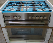 Baumatic 90cm Free standing Stainless Steel Dual Fuel Electric Oven + Gas Cooktop (BAU91EG) - 3