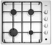 Chef 60cm 4 Burner Stainless Steel Gas Cooktop with Battery Ignition