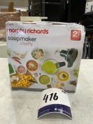 Morphy Richards 1.6L Clarity Soup Maker - Black 501050 - 6
