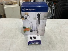 Westinghouse 350W Stick Blender - Stainless Steel WHSM04SS - 2