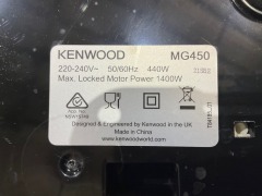 Kenwood MG450 Meat Grinder - White MG450 - 4