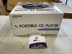 Lenoxx Portable CD Player (Black) 4W Speaker with AM/FM Radio & AUX In CD813B - 6