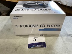 Lenoxx Portable CD Player (Black) 4W Speaker with AM/FM Radio & AUX In CD813B - 6