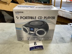 Lenoxx Portable CD Player (Black) 4W Speaker with AM/FM Radio & AUX In CD813B - 3