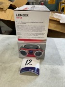 Lenoxx Portable CD Player (Red) 4W Speaker with AM/FM Radio & AUX CD813R - 4