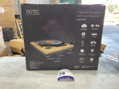 DGTEC Turntable With Built-In Speakers / RV-N120BA / 3 Speed Control DGTT0620 - 3