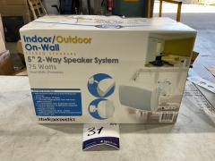 Studio Acoustics 5 2-Way 75w Indoor/Outdoor Speaker System - Pearl White SAC860 - 2