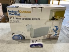 Studio Acoustics 5 2-Way 75w Indoor/Outdoor Speaker System - Pearl White SAC860 - 3