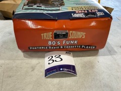 True Sounds 80s Funk Portable Radio & Cassette Player - 6