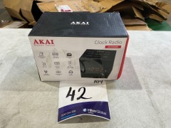 Akai Cube Alarm Clock Radio AK3938BK - 2