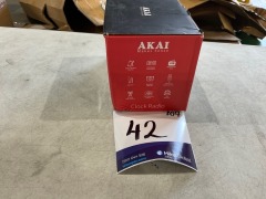 Akai Cube Alarm Clock Radio AK3938BK - 4