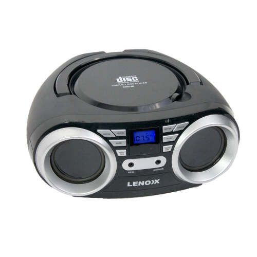 Lenoxx Portable CD Player (Black) 4W Speaker with AM/FM Radio & AUX In CD813B