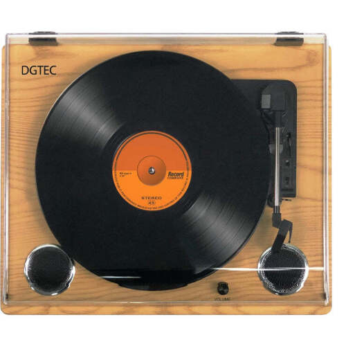 DGTEC Turntable With Built-In Speakers / RV-N120BA / 3 Speed Control DGTT0620