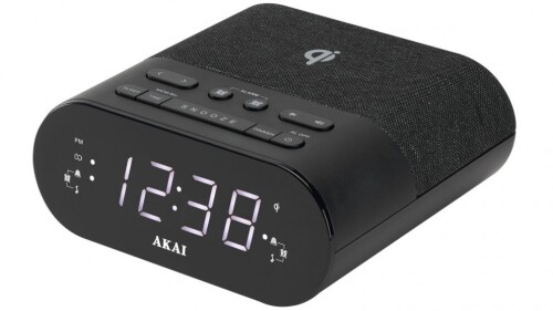 Akai Clock Radio with Wireless Charger AKQI1113