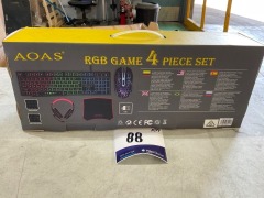 Aoas 4 Piece Gaming RGB Kit AOAS-1088 - 4