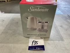 Sunbeam Chic Collection Breakfast Kettle and Toaster Pack - White PUM3510WH - 7