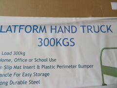 Platform Hand Trolley, 300kg capacity, Platform 900x600mm. New in Box. - 2
