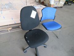2x Assorted Office Chairs - 2