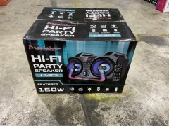 Precision Audio Hi-Fi Party Speaker with Flashing Lights Underbody Subwoofer - 4