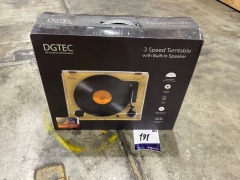 DGTEC Turntable With Built-In Speakers / RV-N120BA / 3 Speed Control DGTT0620 - 2