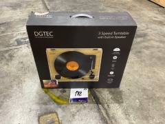 DGTEC Turntable With Built-In Speakers / RV-N120BA / 3 Speed Control DGTT0620 - 2