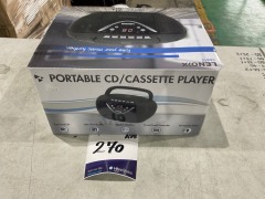 Lenoxx Portable CD/Cassette Player with AM/FM Radio Speaker CD815 - 2