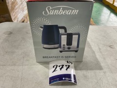 Sunbeam Chic Collection Breakfast Kettle and Toaster Pack - Blue - 5