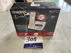 Uniden SSE45 Sight & Sound Enhanced Cordless Phone - White SSE45 - 2