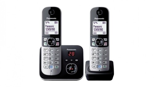 Panasonic KXTG6822ALB DECT Twin Handset Cordless Phone KXTG6822