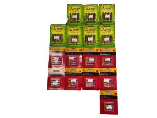 Packs of AA and AAA Alkaline Batteries