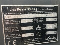 2010 Linde 1600kg Capacity Battery Electric Forklift Model: E16p with 3025 Hours, Container Mast and Sideshift - 8