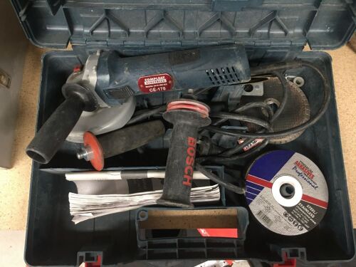 Bosch Portable Battery Electric Right Angle Grinder in Case