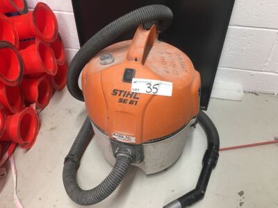 Stihl Electric Commercial Vacuum Cleaner with Attachments