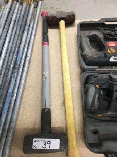 2 x Heavy Duty Sledge Hammers