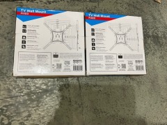 2x Crest Fixed TV Wall Mount - 17 inch - 55 inch MFP44F - 3