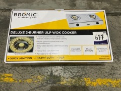 Bromic Wok Cooker ULP Deluxe Double Burner Low Pressure 2.75KPA DC200-S - 2