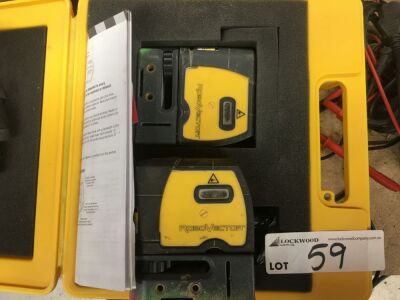 2 x Stabila Portable Battery Electric Laser Levels in Case