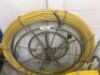 Portable Retractable Duct Snake in Steel Framed Reel