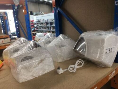 5 x Macdonald Electric Wall Mounted Hand Dryers