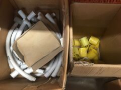 4 x Boxes Assorted PVC Pipe Fittings and Safety Fence - 2