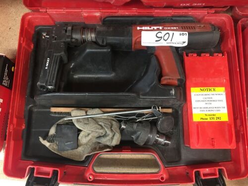 Hilti Portable Explosive Direct Fastening Tool Model: Dx351 in Carry Case