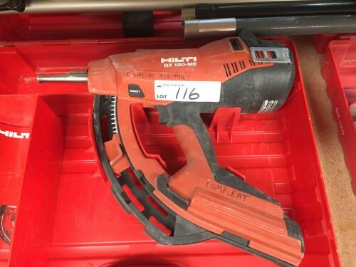 Hilti Heavy Duty Explosive Nail Gun with Extension Arms, Cradle and Carry Case Model: X-120gm20