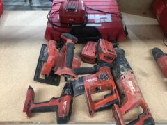 Hilti Combination Portable Battery Electric Circular Saw, Drill, Demolition Drill, Reciprocating Saw