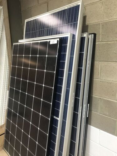 15 x Assorted Alloy Framed Solar Panels