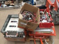 4 x Assorted Temporary Switchboard Cabinets, Quantity Cabinet Doors and Electrical Components