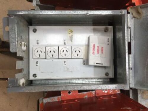 6 x Steel Framed Temporary Switchboard Cabinets