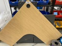 Timber Framed L Shaped office Desk