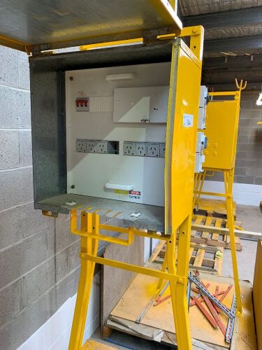 Steel Framed 240v Temporary Switchboard Cabinet on Stand