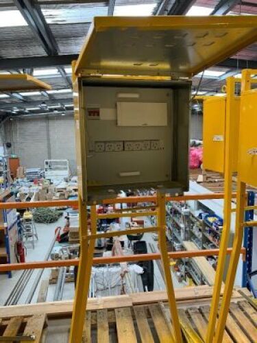 Steel Framed 240v Temporary Switchboard Cabinet on Stand